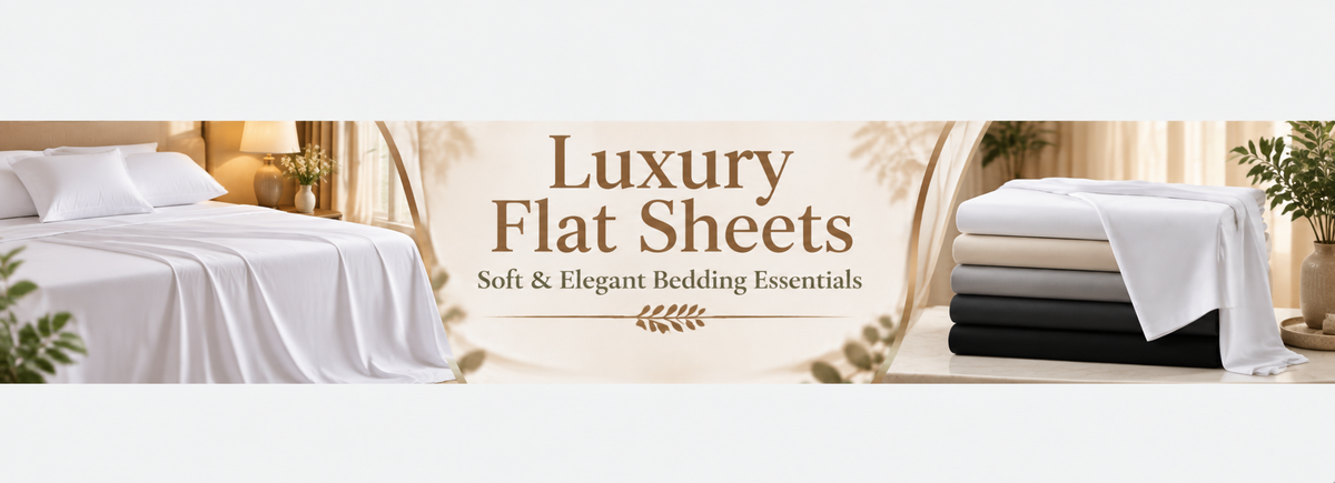 Luxury Flat Sheets – Soft & Elegant Bedding Essentials - myhomestore.com.pk