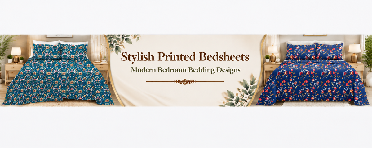 Stylish Printed Bedsheets – Modern Bedroom Bedding Designs - myhomestore.com.pk