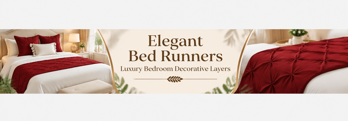Elegant Bed Runners – Luxury Bedroom Decorative Layers - myhomestore.com.pk