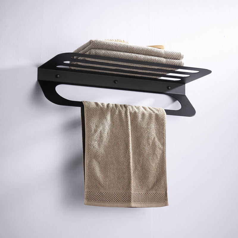 Elegant Black Towel Bar Towel Rack