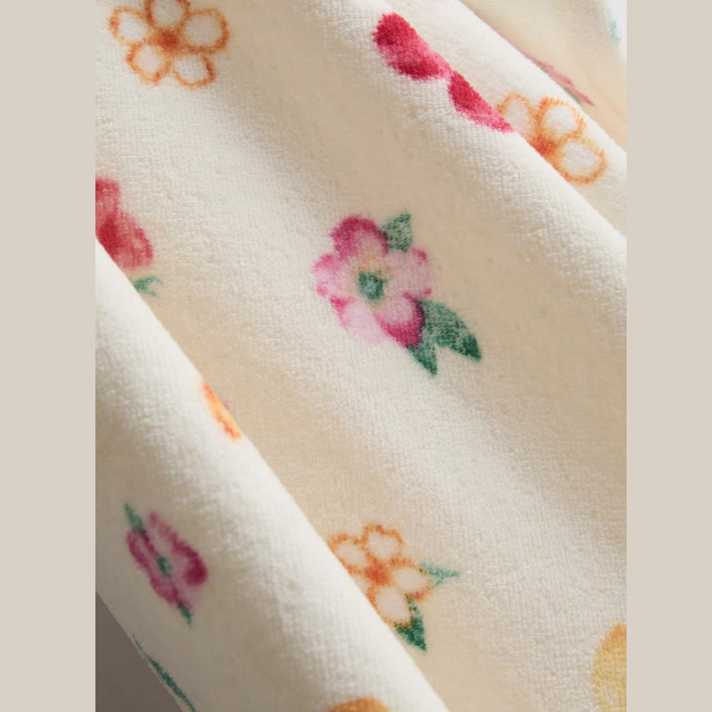 Cherry & Floral Printed Towel - Ultra Soft & Absorbent Kids Bath Towel