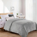 Soft Flannel Fleece Blanket In Gray