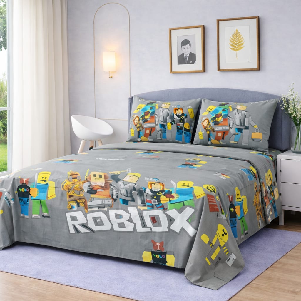Fun Gaming Theme Bedsheet – King Size Bedding