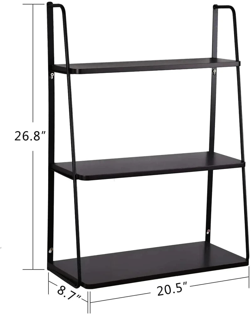 3 - Tier Wall mounted ladder shelf - myhomestore.com.pk