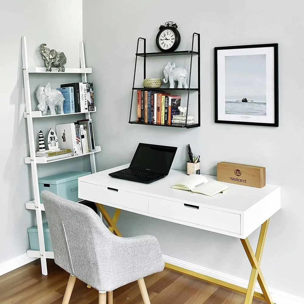 3 - Tier Wall mounted ladder shelf - myhomestore.com.pk