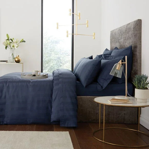 Satin Stripe Duvet Set Wide Lines - myhomestore.com.pk