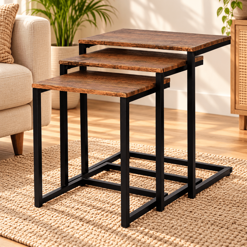 3pc Stacking Nesting Coffee Table - myhomestore.com.pk