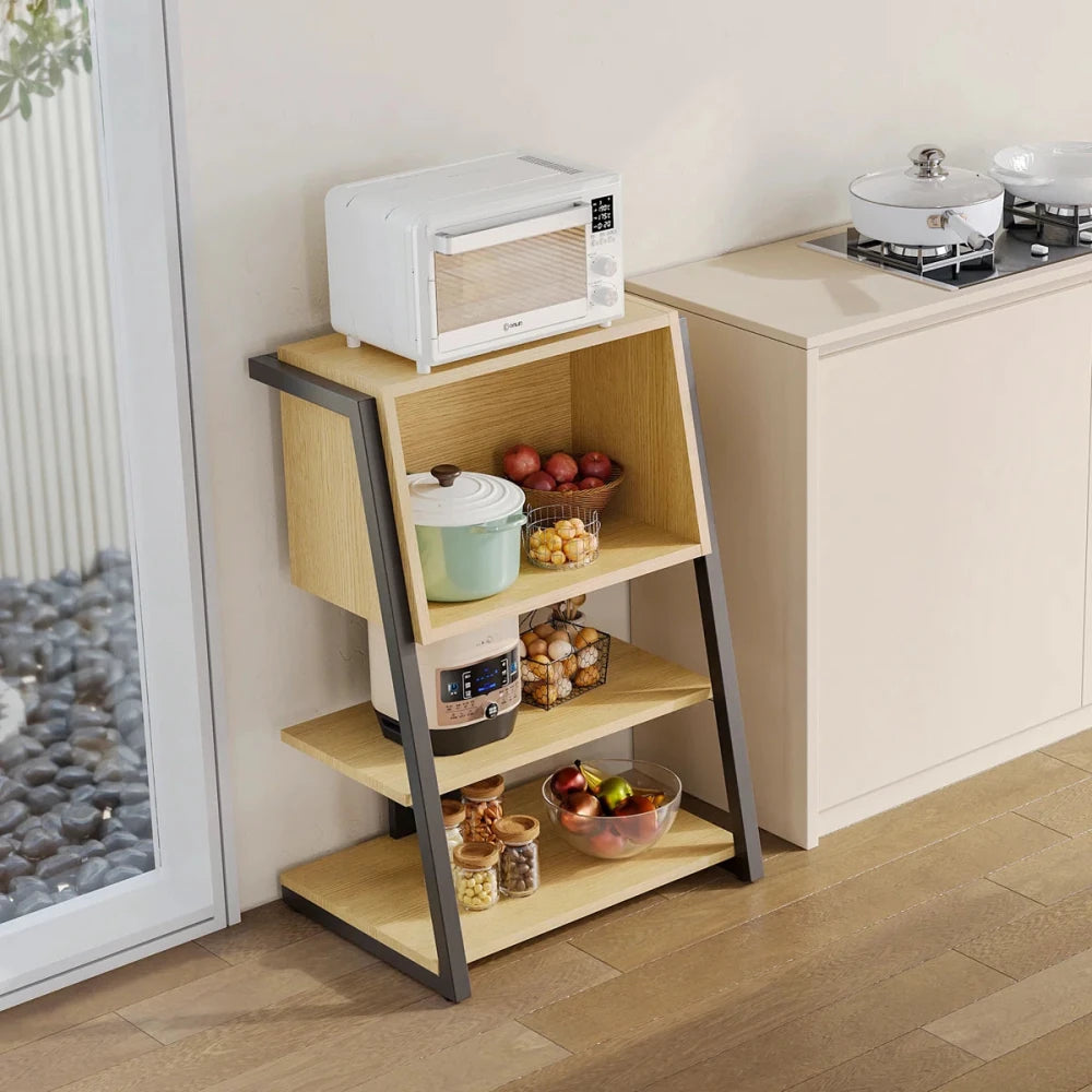 4 Tier Industrial Bookcase, Ladder Book Shelf with Storage Organizer - myhomestore.com.pk