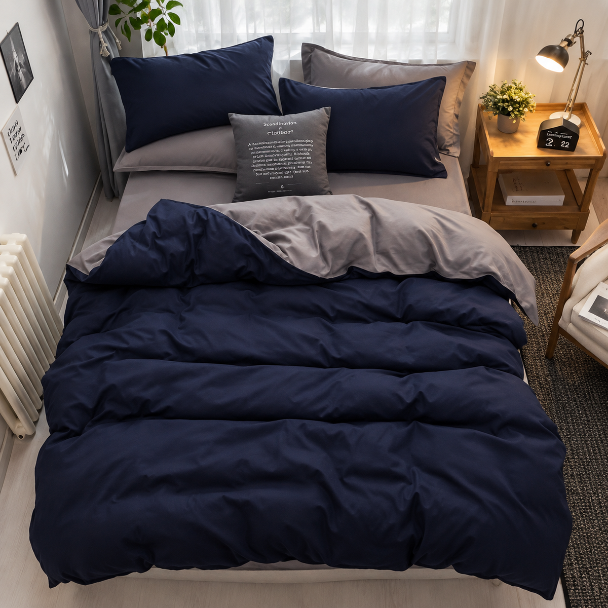 Two-Tone Luxe Duvet Set