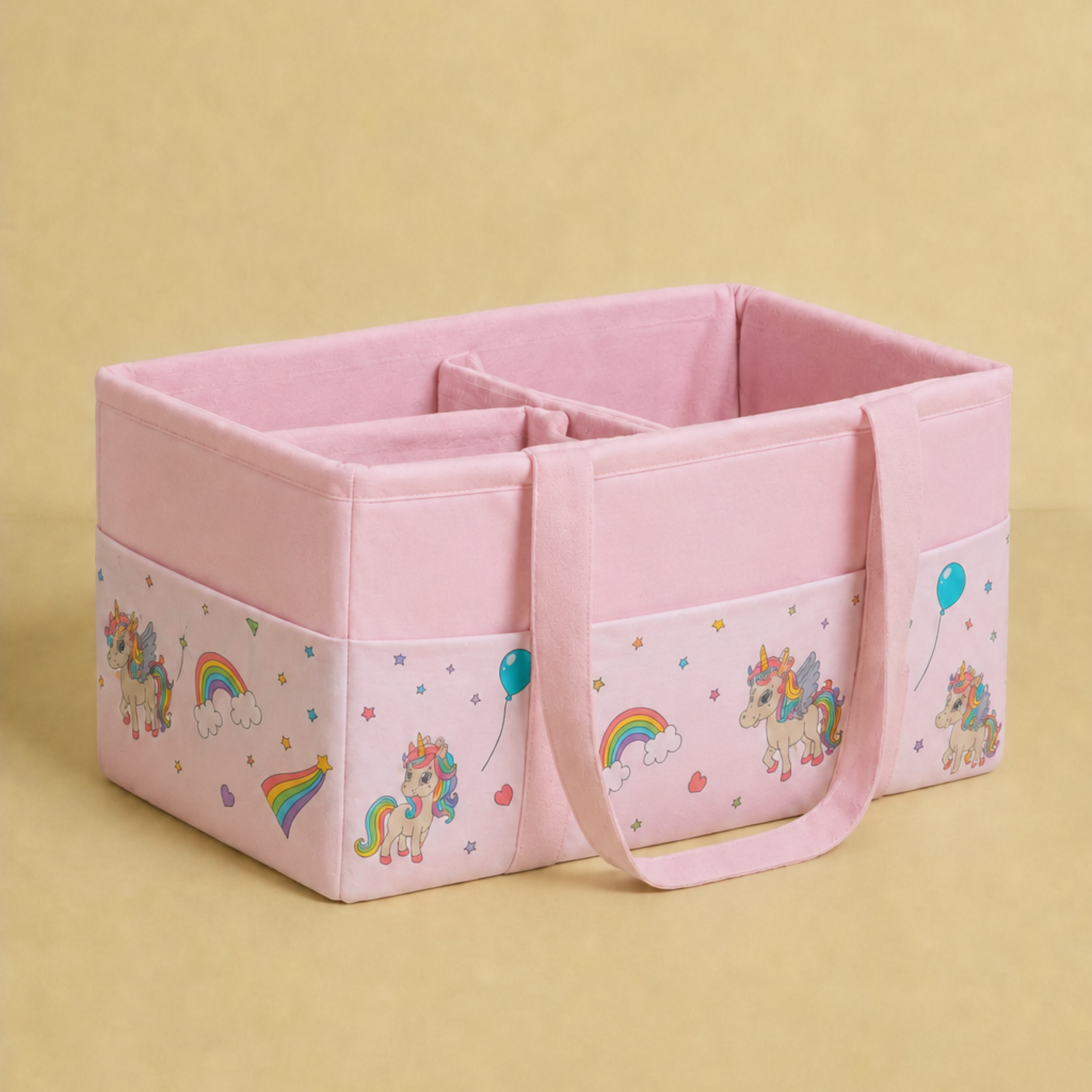 Pink Unicorn Dreams Diaper Caddy Bag