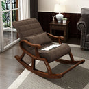 Solid Wood Rocking Chair with Memory Foam Cushion - myhomestore.com.pk