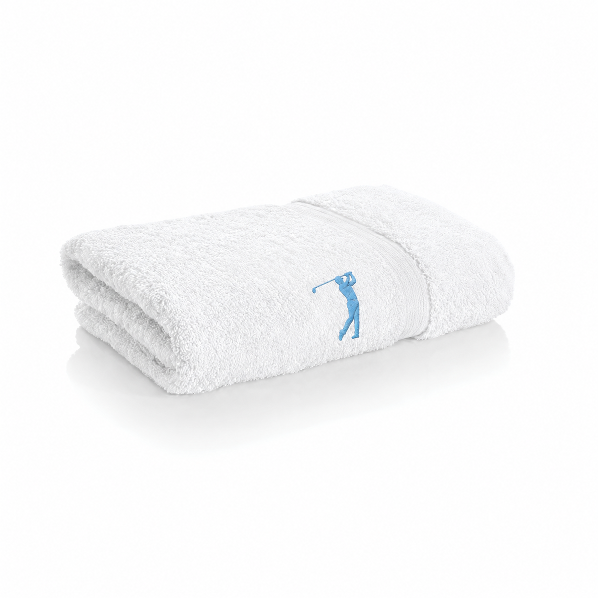 Luxury White Golf Embroidered Bath Towel