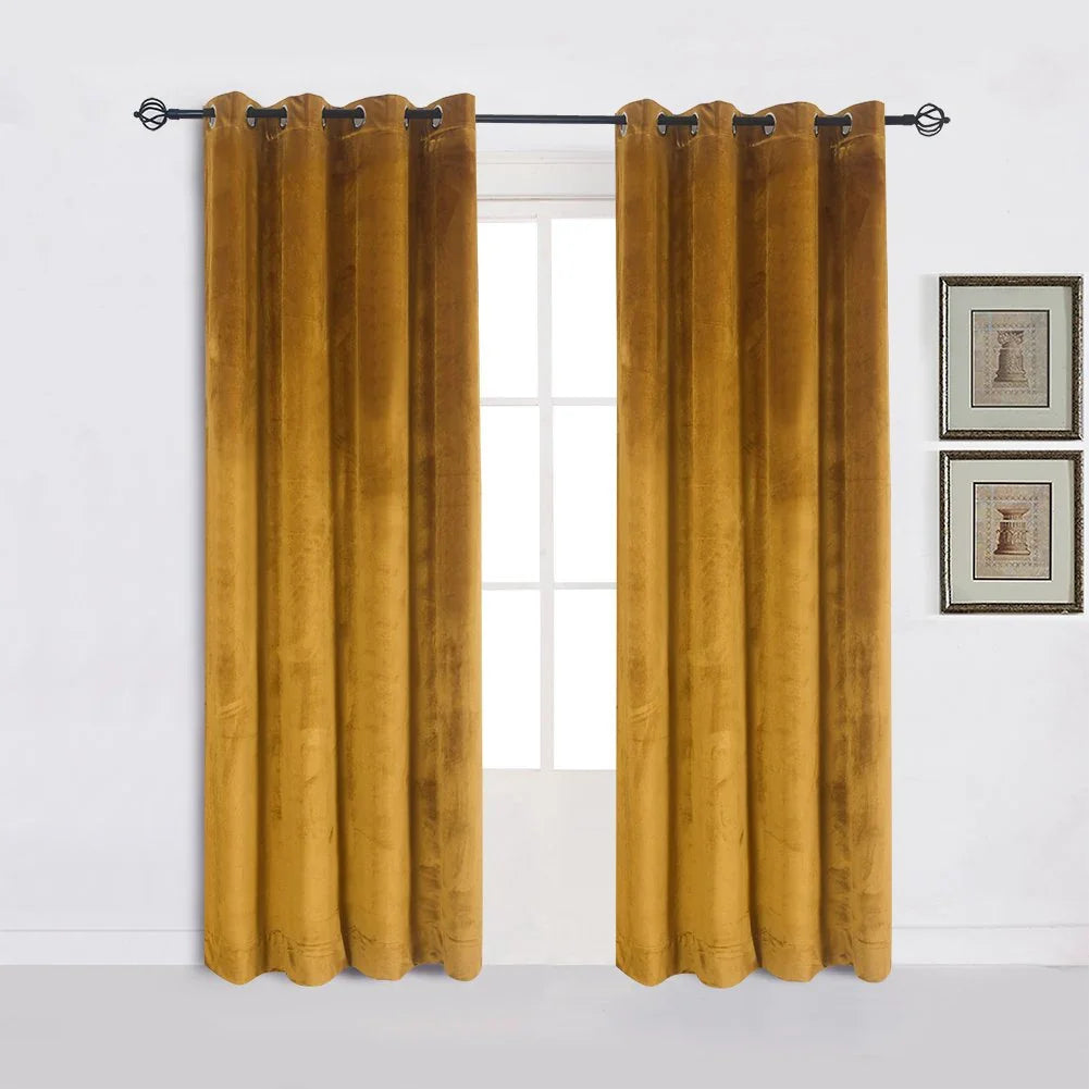 Premium Maroon Velvet Curtain for Bedroom & Living Room Elegance