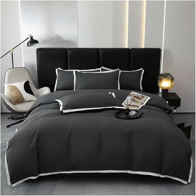 Luxury Plain Bedding Set with Pillowcases