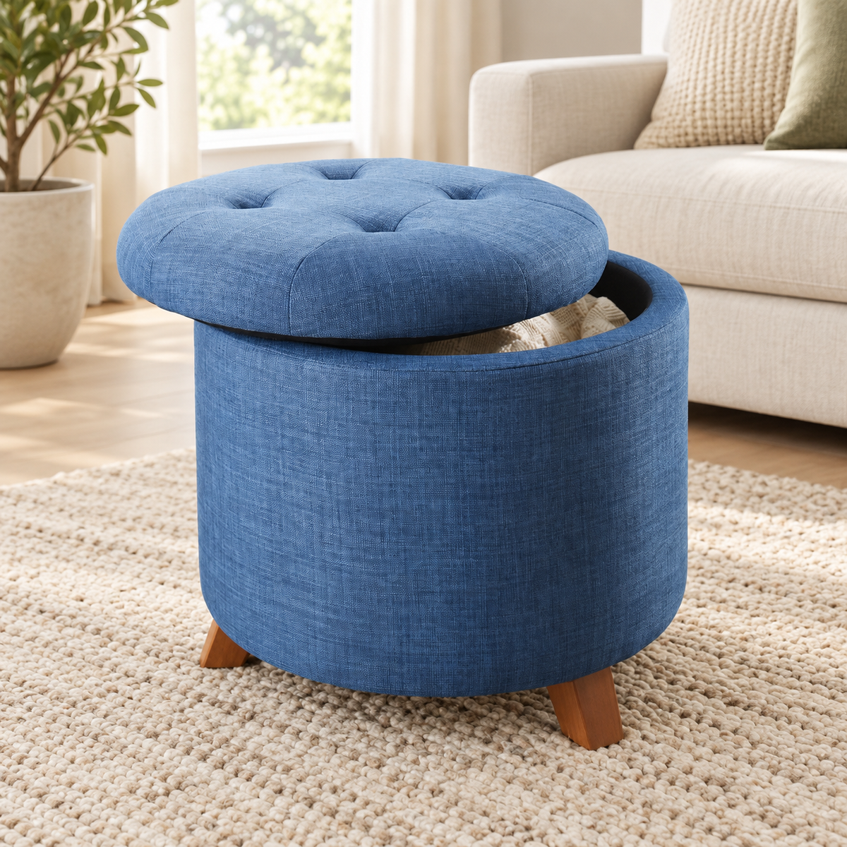 Colette Tufted Storage Ottoman