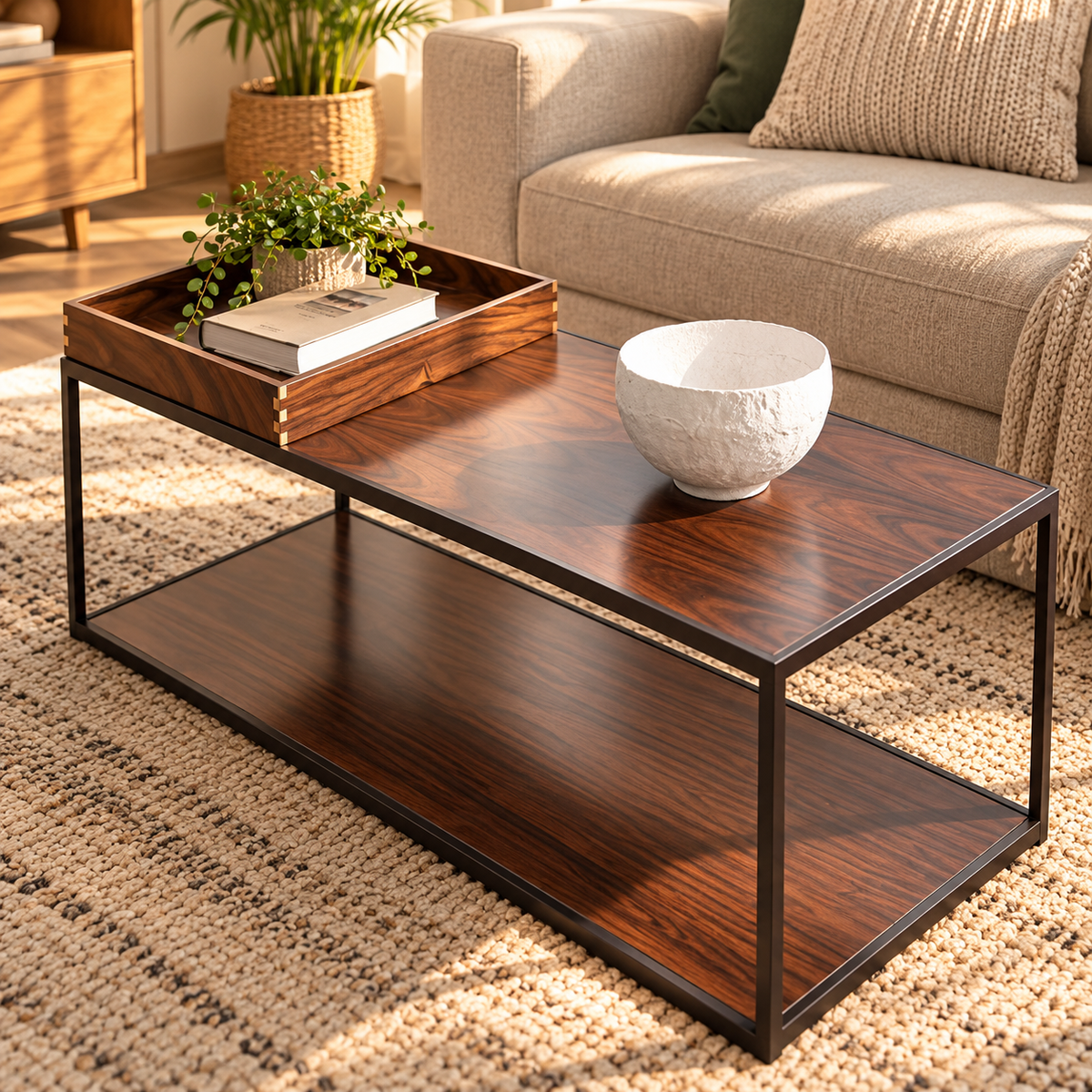 COFFEE TABLE WITH TRAY