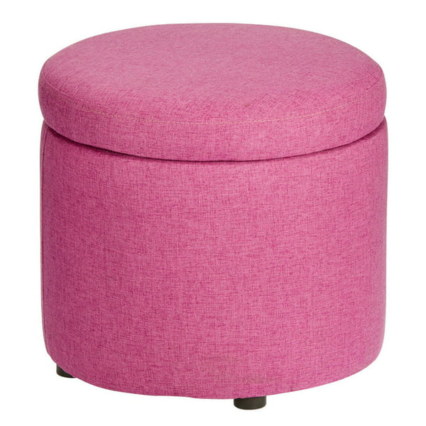 Design Modern Small Round Footstool Storage Ottoman Furniture Seat