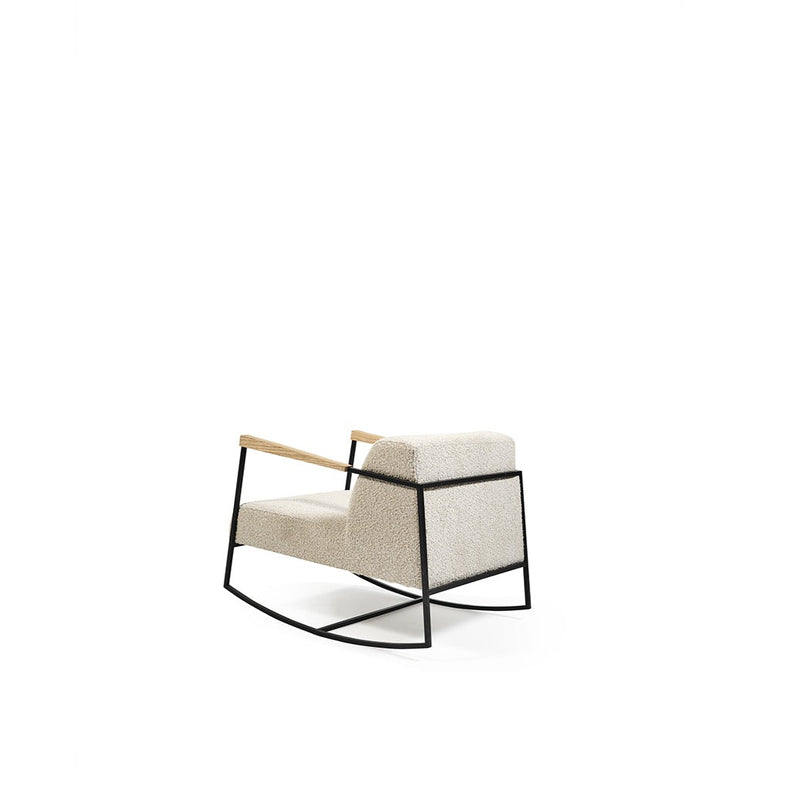 Stylish Armchair with Metal Frame