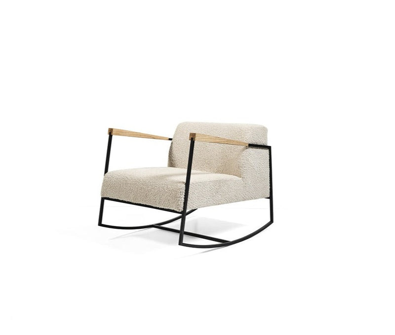 Stylish Armchair with Metal Frame