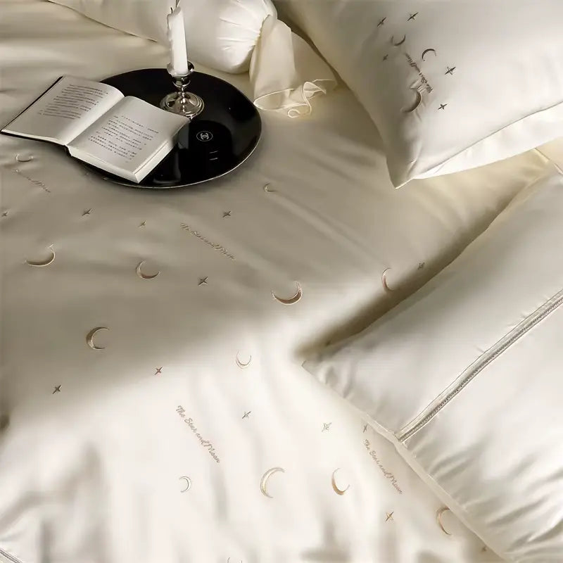 Moonlit Sky Luxury Embroidery Duvet Set