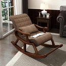 Solid Wood Rocking Chair with Memory Foam Cushion - myhomestore.com.pk