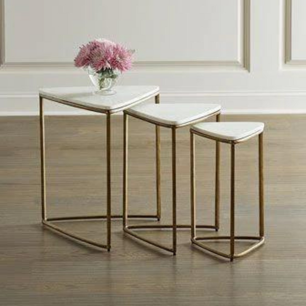 Side Table Serving Table Accent Table Nesting Table End Table Tri Edge Nesting Table