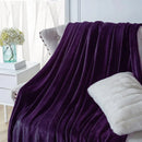 Soft Flannel Fleece Blanket In purple