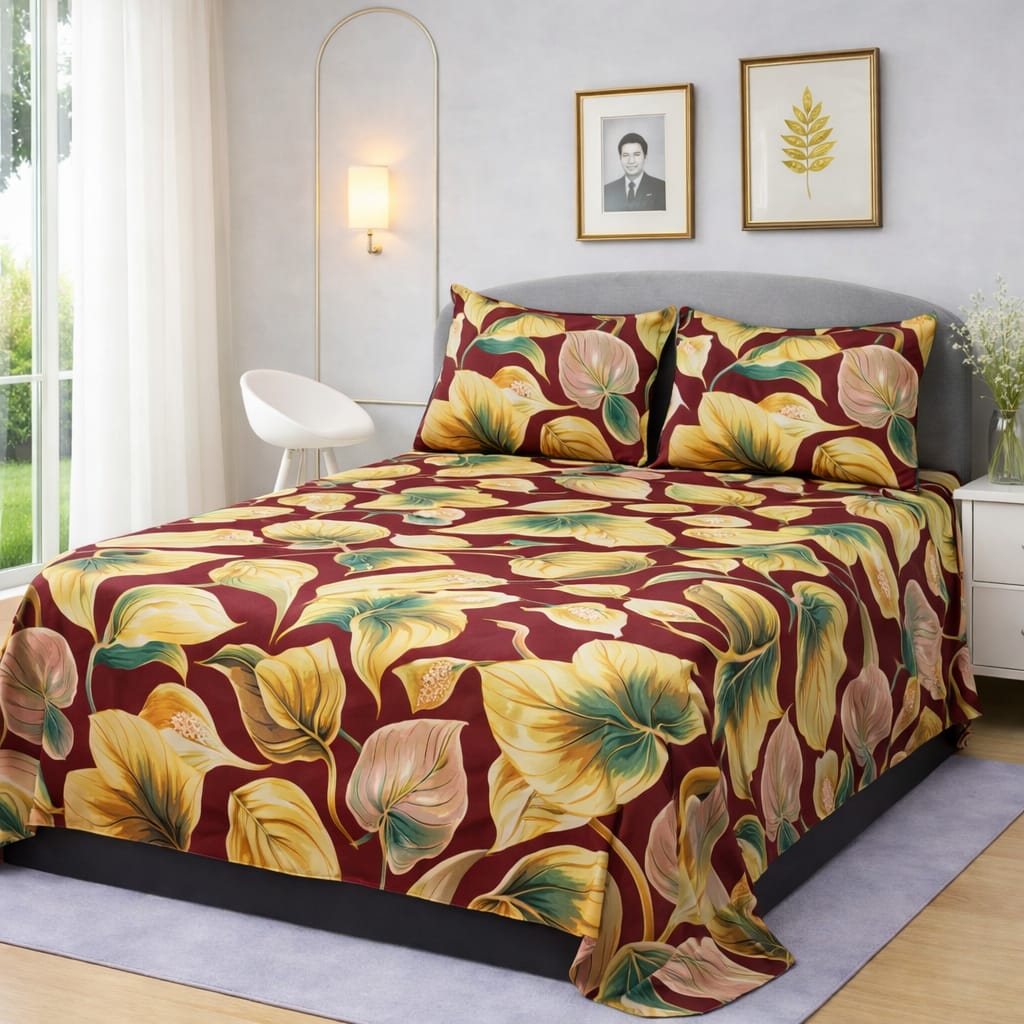 Tropical Blossom Bedsheet (3pcs)