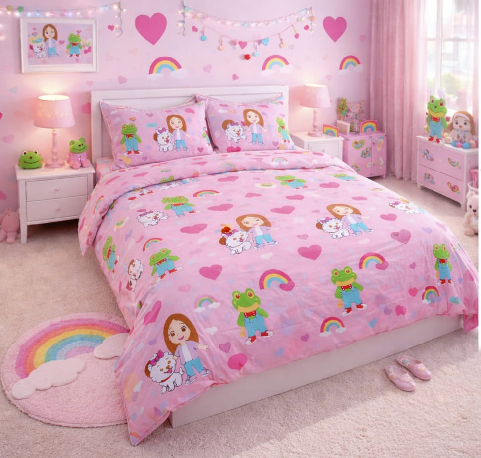 Rainbow Love Kids Bed-sheet