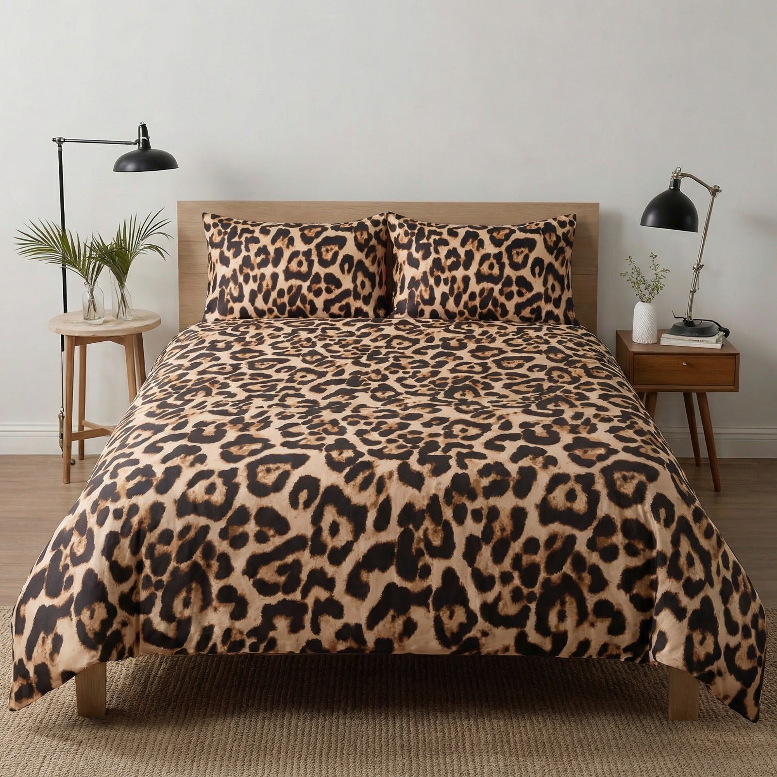 Print Bedsheet Leopard Design – King Size