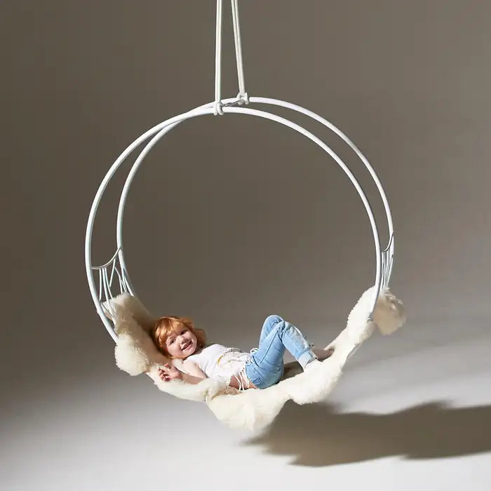 Metal best sale hanging swing