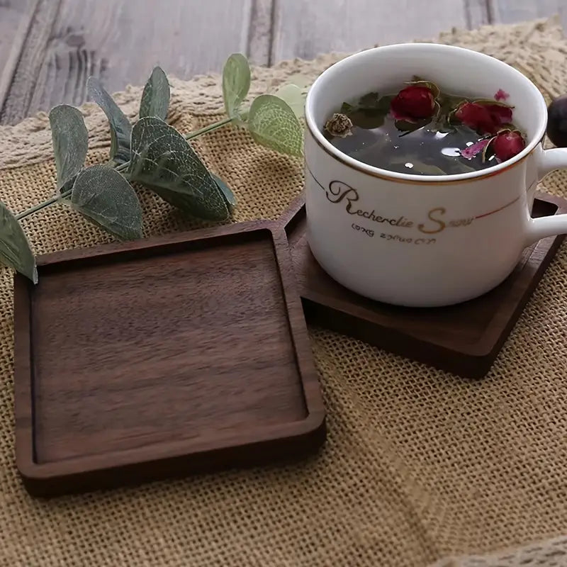 2pcs Wooden Coaster Set Tea Coasters Coffee Mats pack of 2