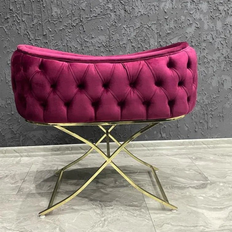 Baby Cradle and Round Puff Velvet Tufted Bassinet - myhomestore.com.pk
