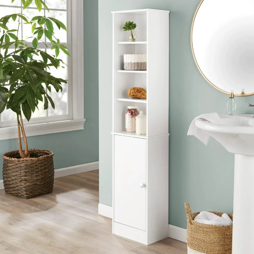 Bathroom Cabinet Side Cupboard Storage Organizer Unit - myhomestore.com.pk