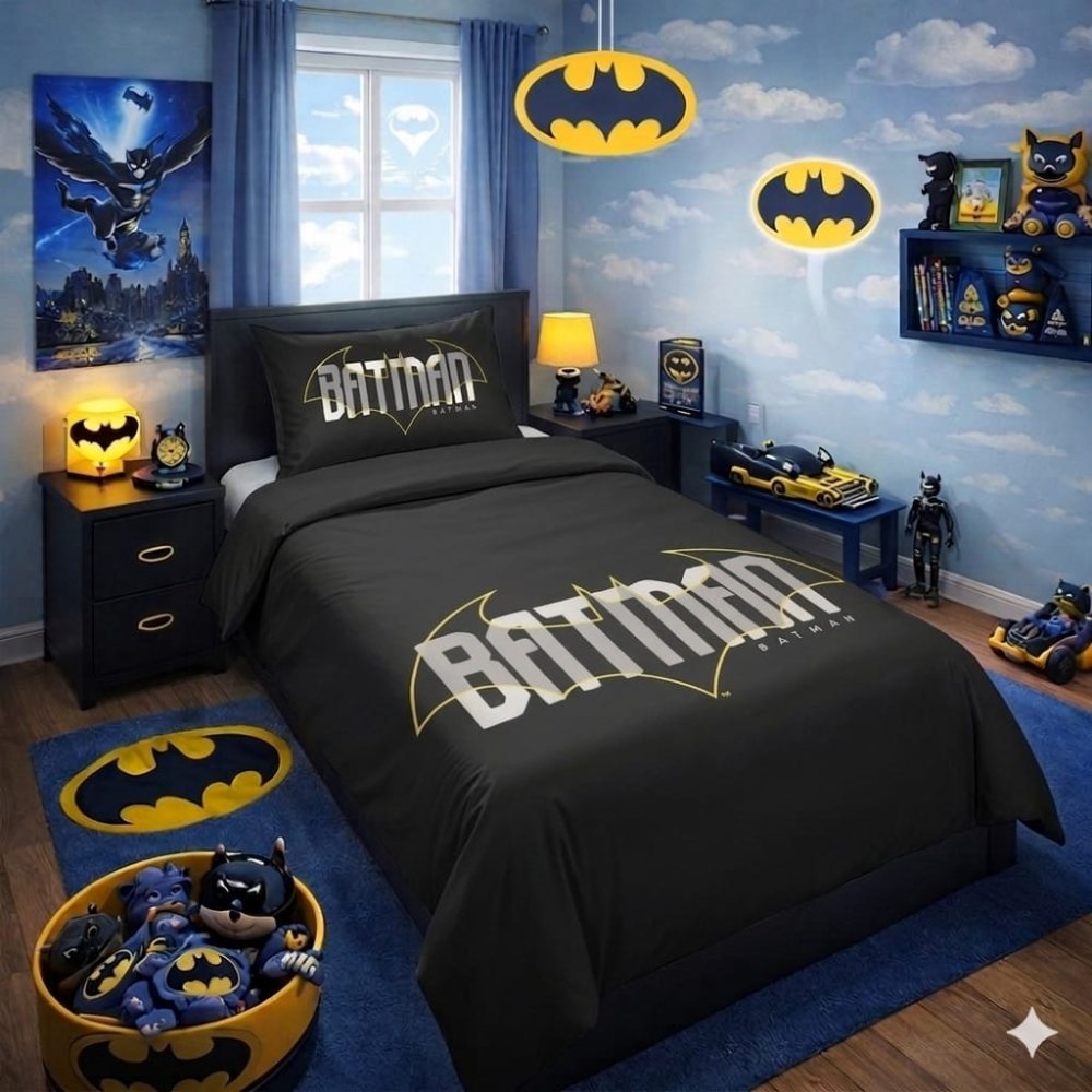 Batman Kids Bed - sheet - myhomestore.com.pk