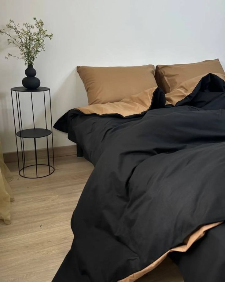 Cocoa Black Luxe Duvet Set