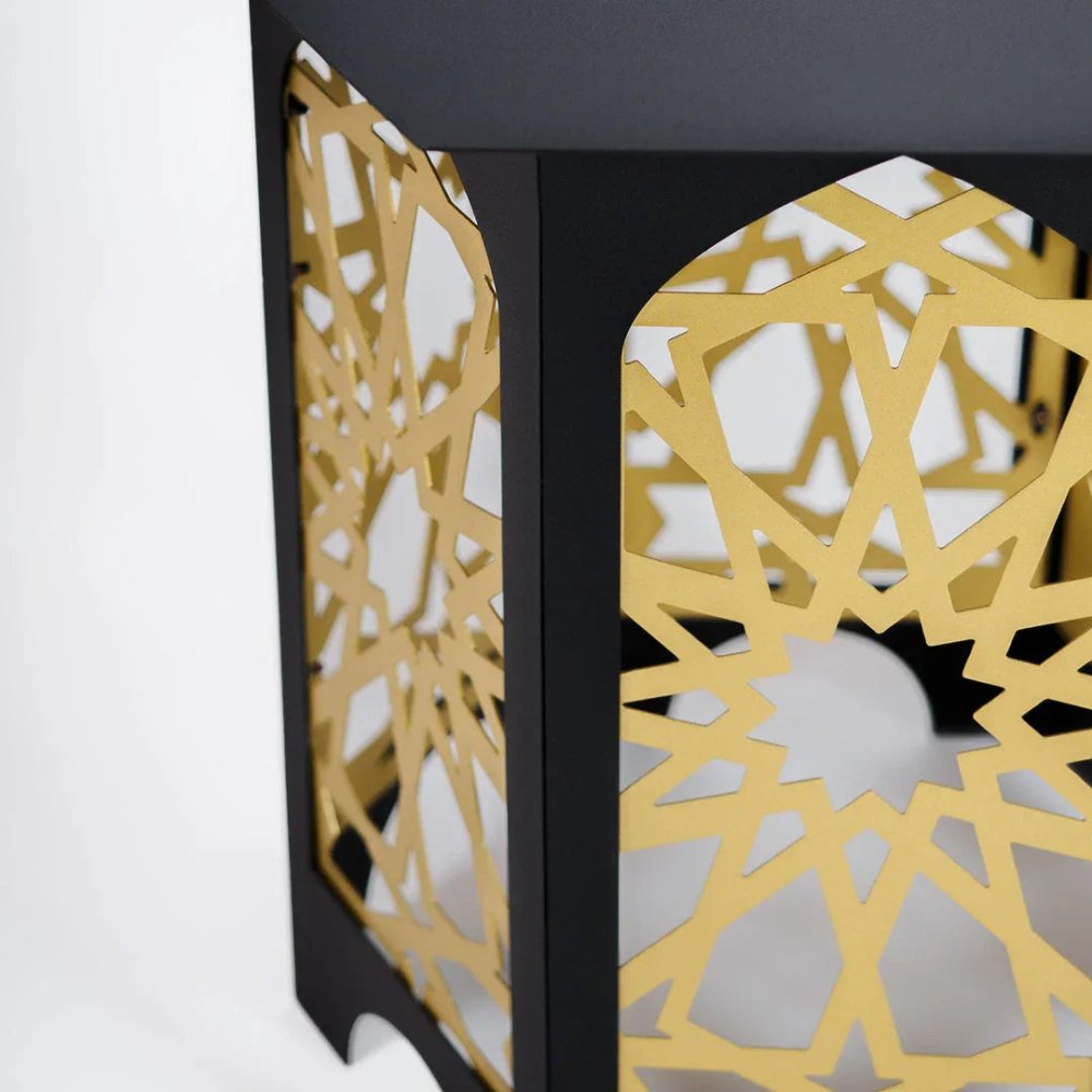 Black & Gold Metal Side Table - myhomestore.com.pk