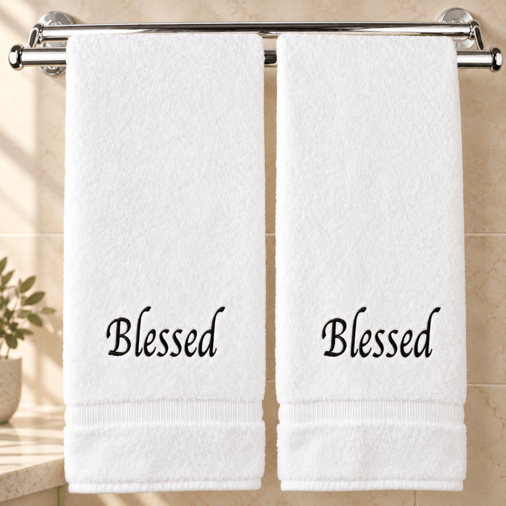 Blessed (Set of 2 Bath Towels) for Bathroom - myhomestore.com.pk