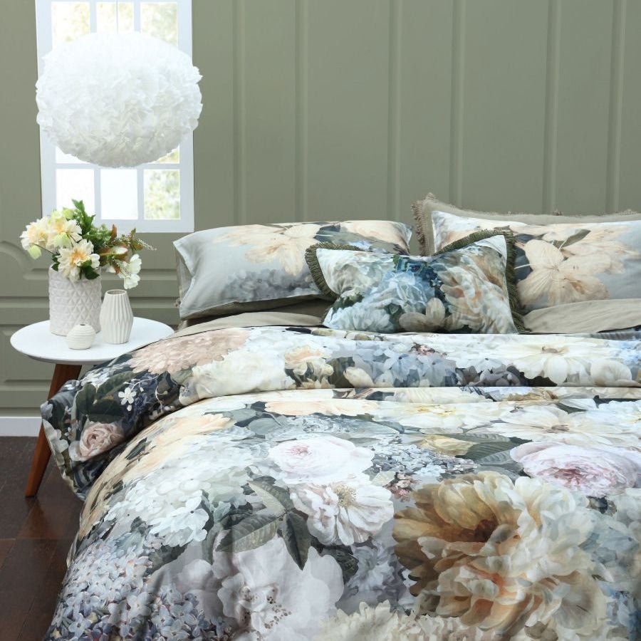 Blooms Digital Print Duvet Set | Modern Floral Bedding - myhomestore.com.pk