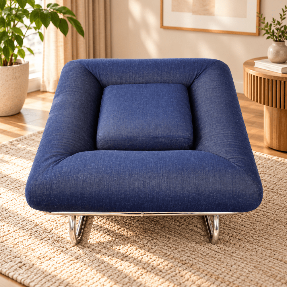 Blue Lounge Armchair - myhomestore.com.pk