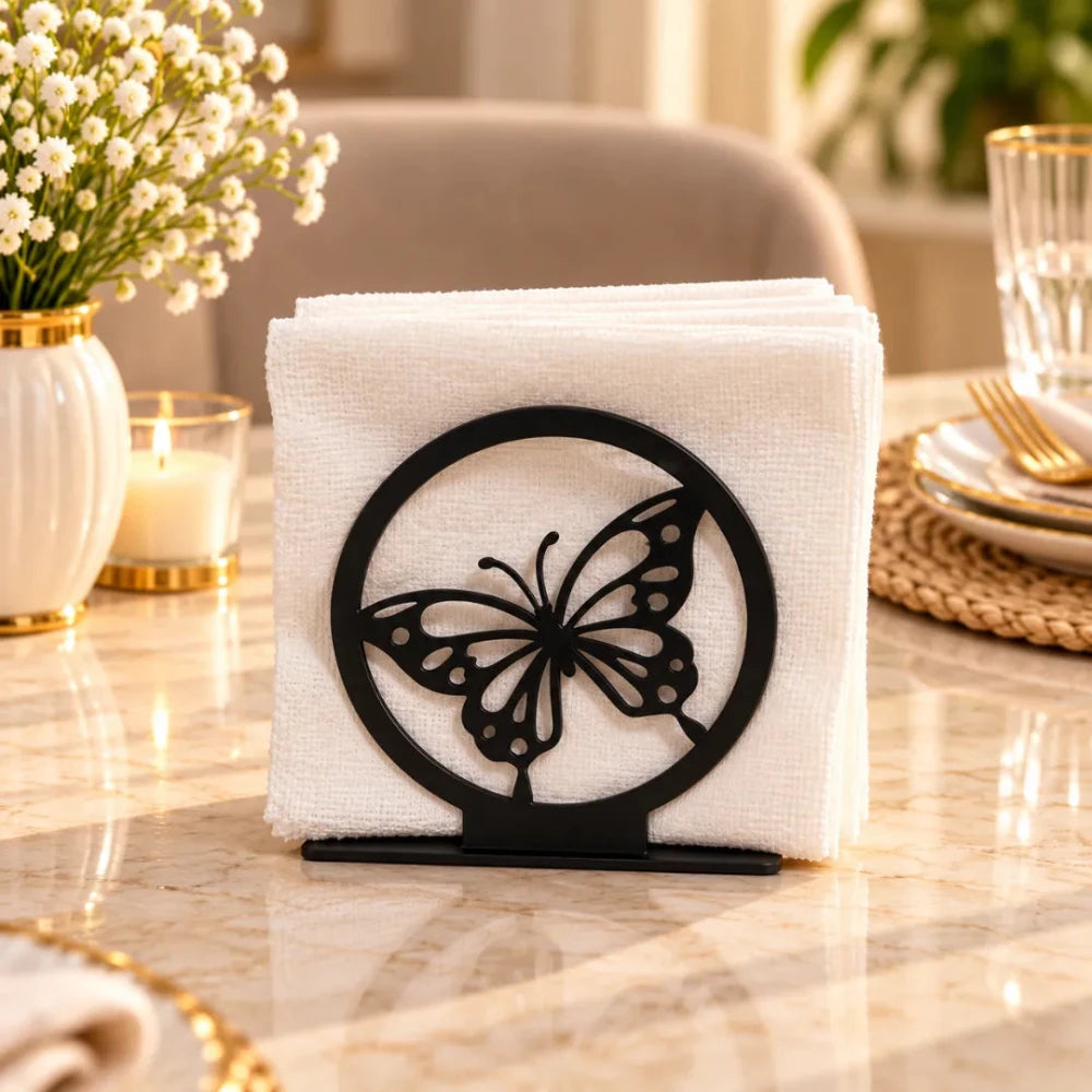 Buterfly Napkin Holder, Metal Kitchen Accessories, Dining Accessories, Metal Napkin Holder, Kitchen Decor, Kitchen Storage - myhomestore.com.pk
