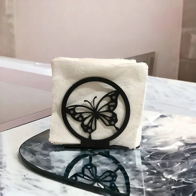 Buterfly Napkin Holder, Metal Kitchen Accessories, Dining Accessories, Metal Napkin Holder, Kitchen Decor, Kitchen Storage - myhomestore.com.pk