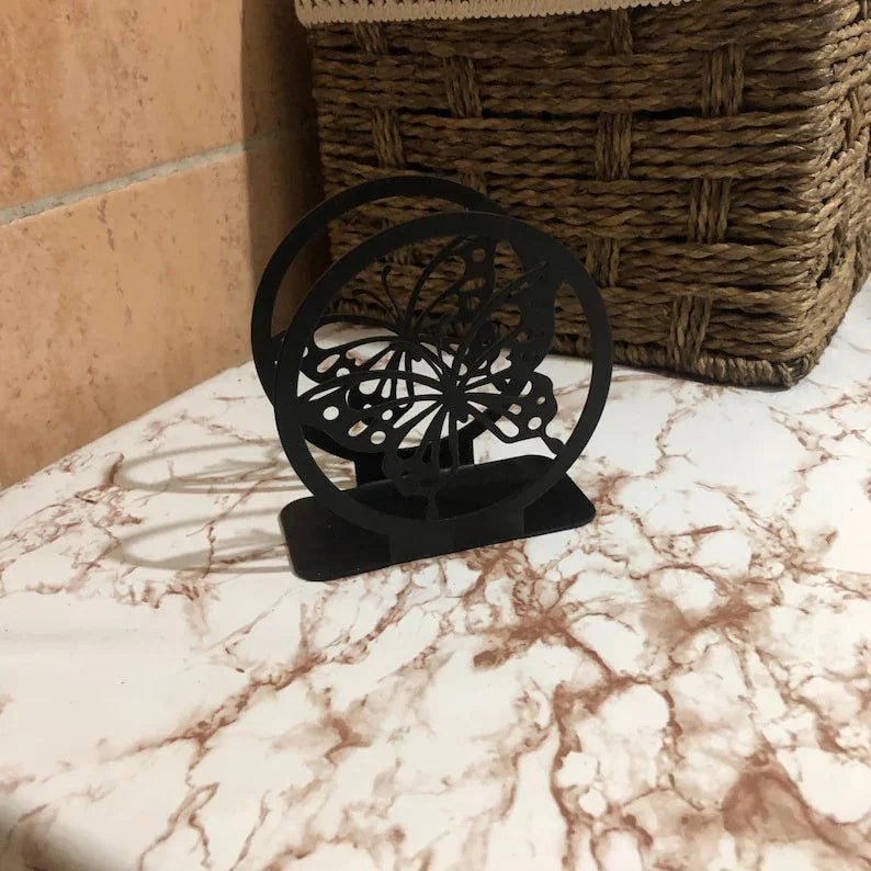 Buterfly Napkin Holder, Metal Kitchen Accessories, Dining Accessories, Metal Napkin Holder, Kitchen Decor, Kitchen Storage - myhomestore.com.pk