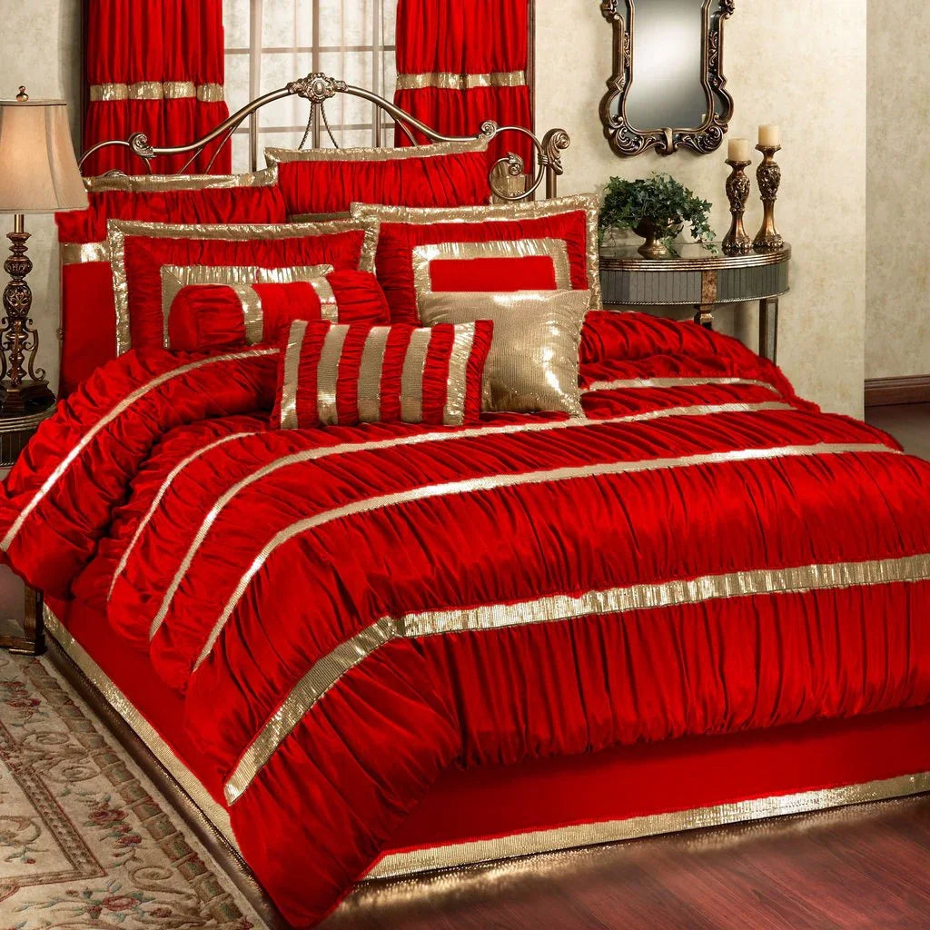 Luxury Silk Bridal Duvet Set - myhomestore.com.pk