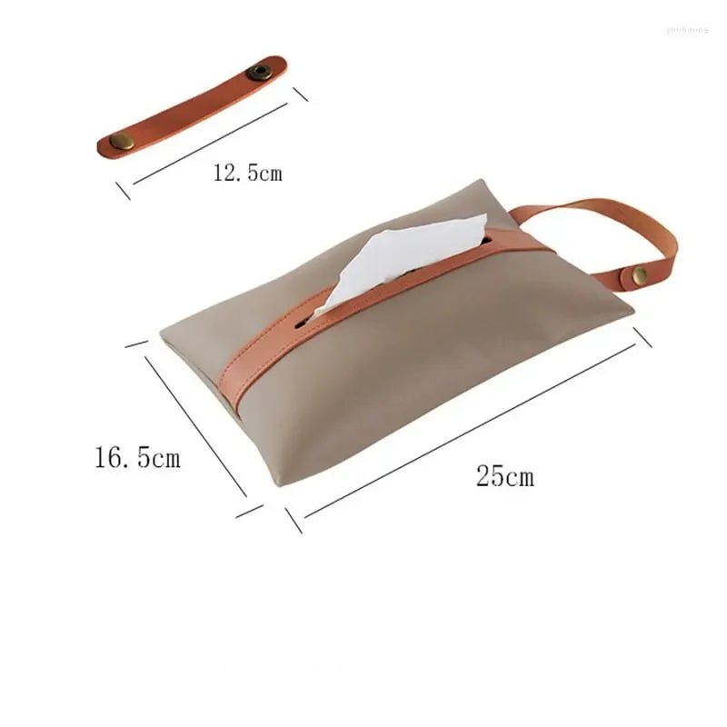 Car Mounted Leather Tissue Bag - myhomestore.com.pk