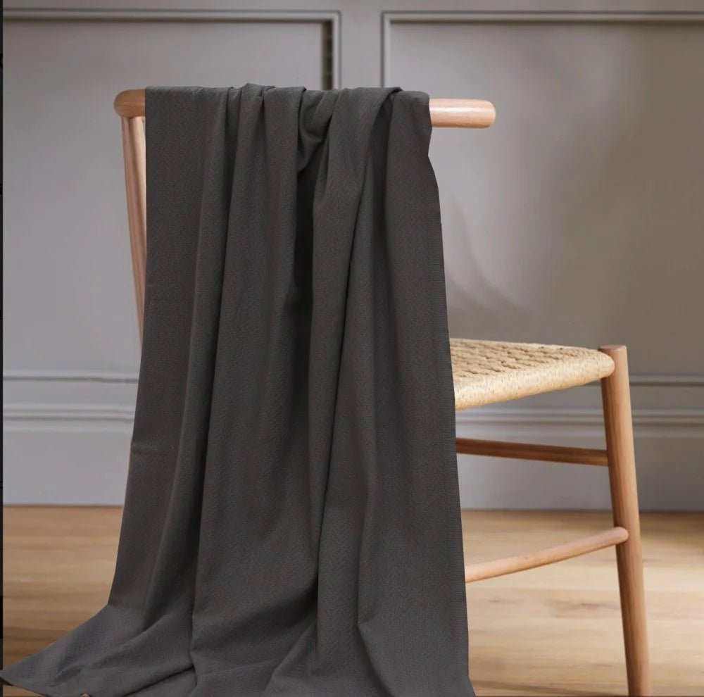 Charcoal Drift Sofa Throws Thermal - myhomestore.com.pk