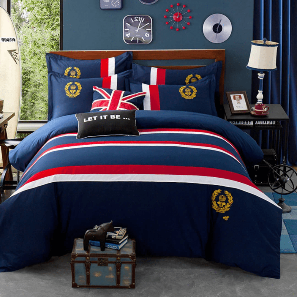 Classic Oxford Style Duvet Set – Timeless Elegance & Comfort - myhomestore.com.pk