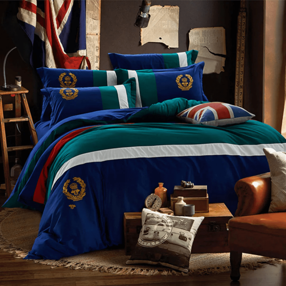 Classic Oxford Style Duvet Set – Timeless Elegance & Comfort - myhomestore.com.pk