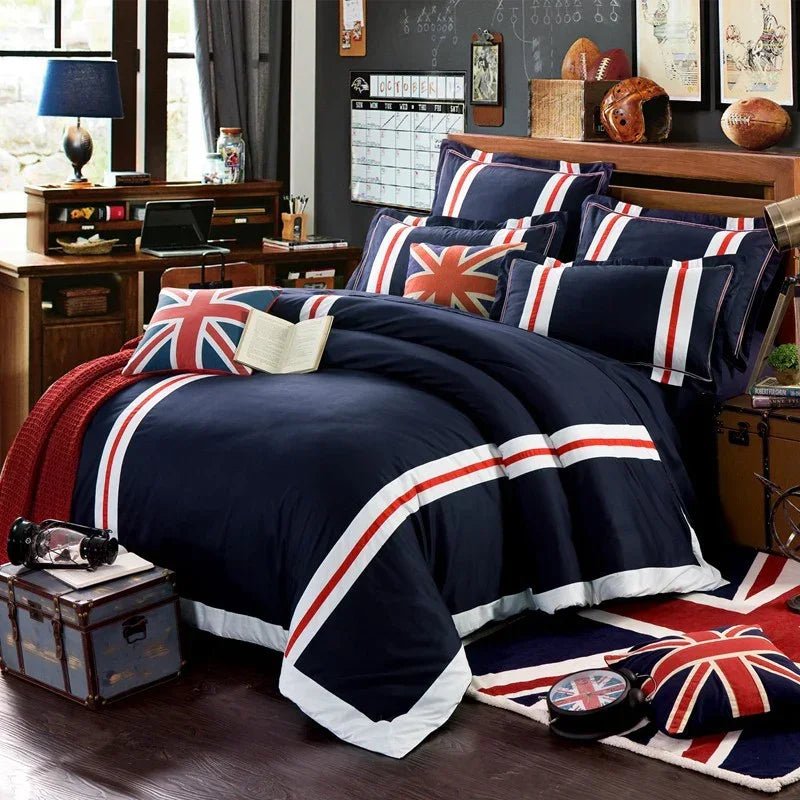 Classic Oxford Style Duvet Set – Timeless Elegance & Comfort - myhomestore.com.pk
