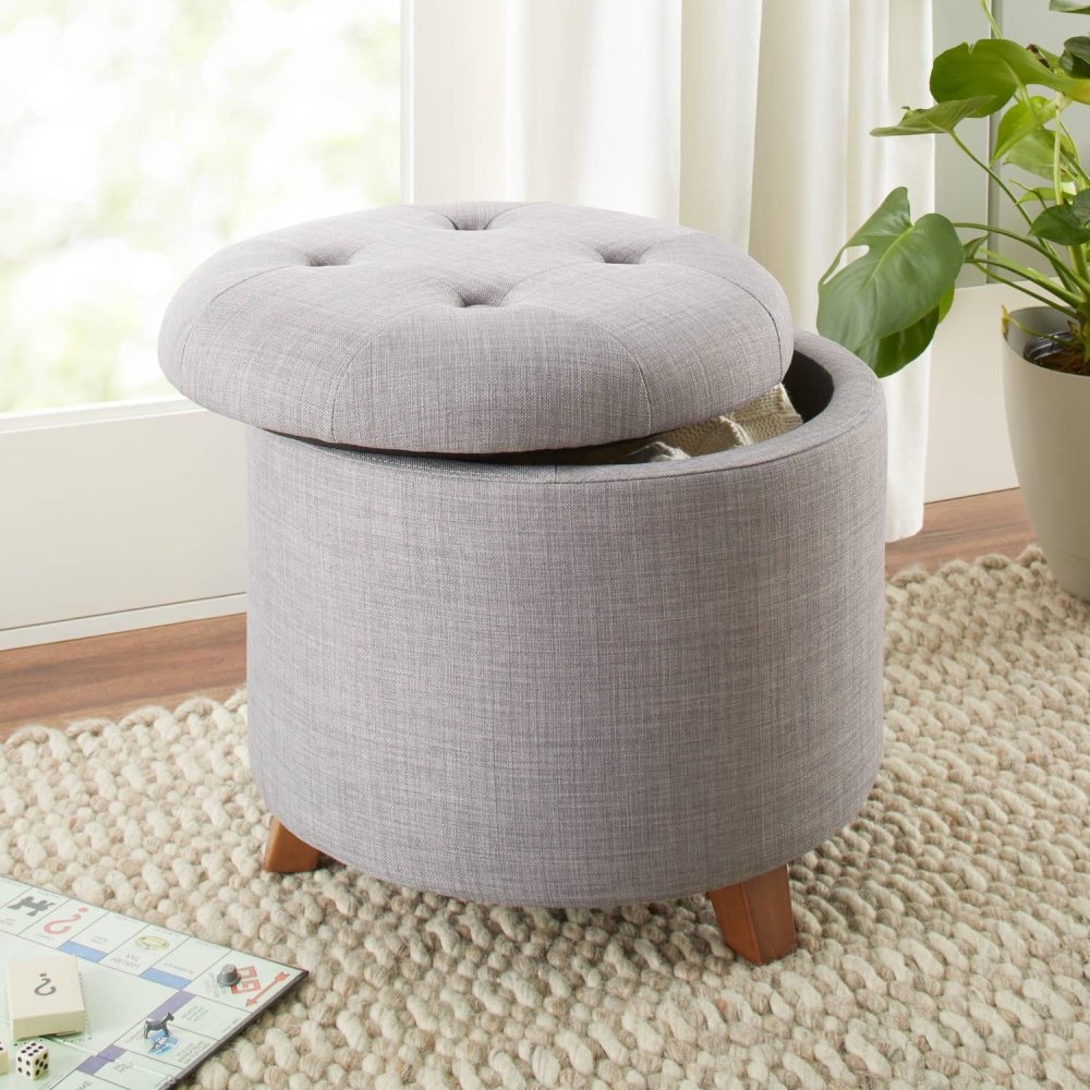 Colette Tufted Storage Ottoman - myhomestore.com.pk